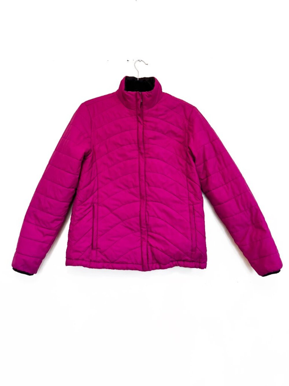 Lands End Women's Jacket Pink Quilted Puffer Size S. EXCELLENT COND. - Picture 2 of 7